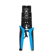 Multifunction modular jack crimping pliers teinal tools punch cut 8 wires Simplify process connector cable 180 degree mo