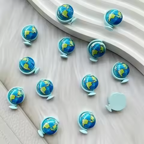10 Resin Earth Talisman - Ideal Choice for DIY Crafts, Jewelry Making, Phone Cases, and Hair Accesso