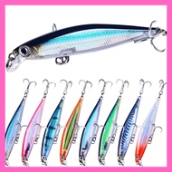 Fishing Lure Set 8cm 5.5g, 8 pieces, Minnow Lure Set, Floating Minnow, Sea Bass Lure, Peanut Lure, F