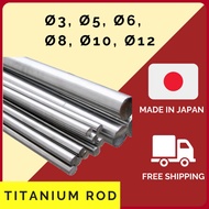 Titanium Rod Gr5 Titanium Round Bar Titanium Shaft Titanium Grade 5 TI6AL4V Titanium Bulat Titanium 