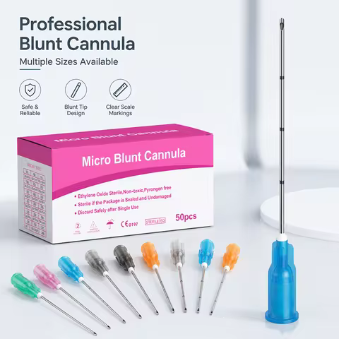 Factory Disposble Micro Cannula Fine 18G 20G 22G 23G 25G 27G 30G 38mm 50mm 70mm Sterility Blunt Cann