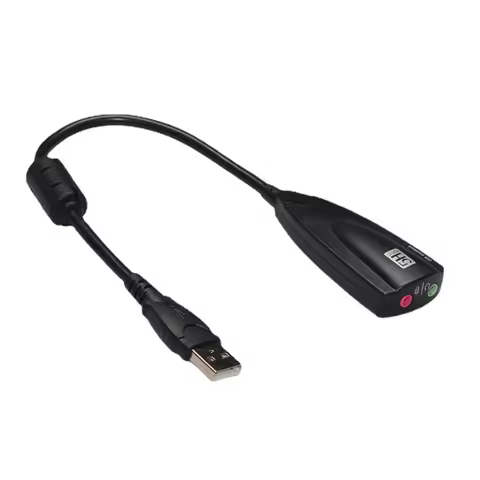 3.5mm Jack External USB Sound Card 7.1 Adapter USB to 3D CH Sound Antimagnetic Audio For Laptop PC H