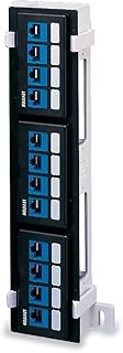 Leviton 49255-Q89 QuickPort 12-Port Patch Block, Mounting Bracket Sold Separately,Black