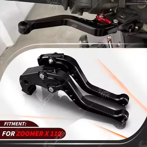 For Honda ZOOMER X 110 Sport Short Brake Lever Set Adjustable Handle Levers Three-Fingers Accessorie
