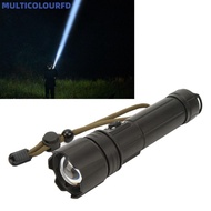 MULTICOLOURFD LED Flashlight, 30W 1200LM USB Flashlight, Durable IPX4 Waterproof 5 Modes Rechargeabl