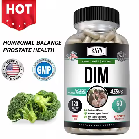 DIM Capsules - DIM Supplement for Men and Women | Herbal Supplement for Hormone Balance, Menopause a