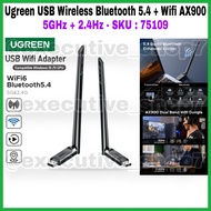 Ugreen USB Wireless Bluetooth 5.4 + Wifi AX900 5GHz + 2.4Hz - SKU: 75109
