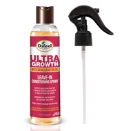 Difeel Ultra Growth Basil & Castor Hair Oil Leave in Conditioning Treatment 6 oz. with Spray Cap & D