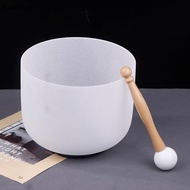 [WoodAron] Crystal Quartz Singing Bowl 8 Inch 432Hz Yoga Meditation Sound Bowls Tibetan Crystal Bowl