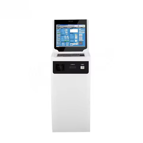 21.5 Inch Self Service Ticket Collect Terminal Android Postal Self Service Kiosk