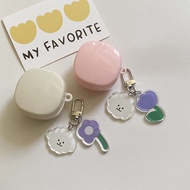 ins For Baseus Bowie E19 / E16 Case Fashion flower Pendant Silicone Earphone Cover For Baseus e16 Co