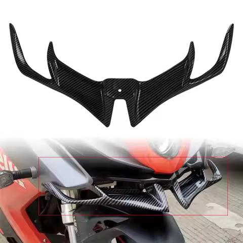 For BAJAJ Pulsar RS 200 RS200 LOGO ABS Front Fairing Winglets Aerodynamic Protection Guard Cover Mot