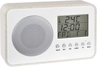 Le Studio 35-2D-003B Table Clock, White, 7.3 x 2.4 x 4.5 inches (18.5 x 6 x 11.5 cm)