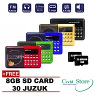 [Premium] JOC H011UR Rechargeable Radio MP3 Player With Micro SD and USB Port - 30 Juzuk Al-Quran SD