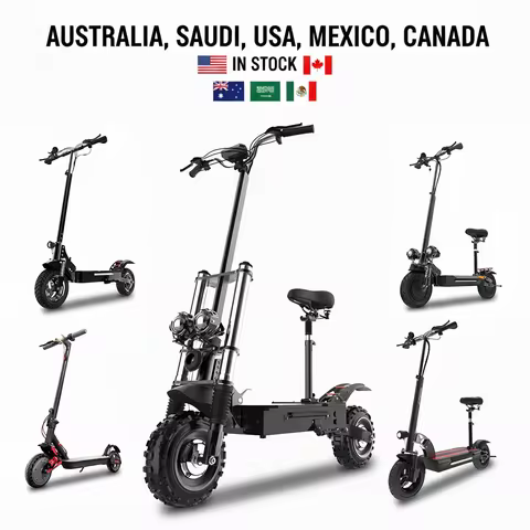 MX AU USA SA CA in Stock 500W-6000W Adults Electric Scooter 10" 11" Fat Tires Foldable Escooter Free