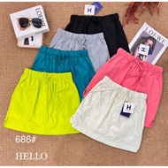 READY MINI SKORT HELLO 686 / IMPORTED BANGKOK SKIRT PANTS