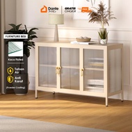 Dante Kabinet Besi Minimalis / Sideboard Besi Bufet Kaca - EISEN SB 100