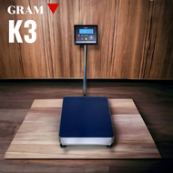 ตาชั่งดิจิตอล, เครื่องชั่งดิจิตอล 150kg., 200kg., 300kg., 500kg., 600 kg ยี่ห้อ GRAM (Model k3) ขนาดแท่นชั่ง 50 x 60 ซม.