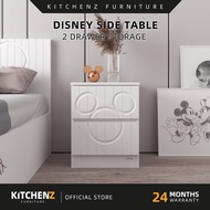 KitchenZ x Disney Series Side Table with 2 Drawers Storage Bedside Table Mickey D164