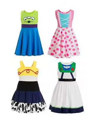 infant dress girls clothes winter girls lace dress elsa gown dress bo peep jessie buzz Woody Cowgirl