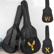 Acoustic Guitar Case 31-41 Inch Guitar Bag Black Guitar Backpack Fruit Printing Series Guitars Organ