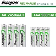 Energizer AA/AAA Rechargeable Battery 1.2V Ni-MH NiMH 2450mAh 900mAh 4 Cells LCD Display Smart Batte
