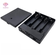 BTYB> 1Pcs 4 Slots AA Battery Holder .5 Battery Case With Power And USB Socket Light AA Battery Box 