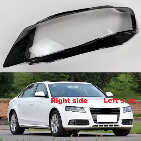 Car Headlamp Lens For Audi A4 B8 2009 2010 2011 2012 Plastic Transparent Shell Mask Headlight Glass 