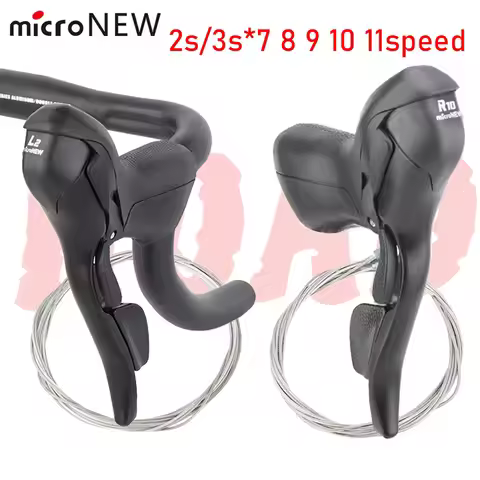 MicroNEW Road Bike Shifter 3x7 3x8 3x9 3x10 Speed Brake Levers Bicycle 2x7 2x8 2x9 2x10 Speed Front 