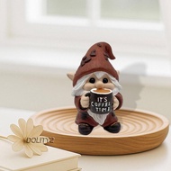 [Dolity2] Gnome Figurine, Gnome Statue, Resin Craft, Tiny for Indoor Outdoor Patio Garden Yard