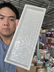 ถาดวางของในห้องน้ำเซรามิกแบบยาว ขนาด33.6x12.5x3cm ออกใบกำกับภาษีได้ รหัสkornzbath27468