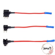 JONY Fuse Tap Adapter, Mini 12V/24V Car Fuse Holder Tap, Standard Automotive Fuse Extender