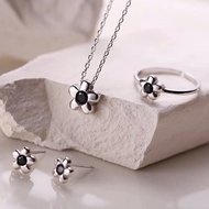 Daisy Set | Daisy Necklace - Ring - Earring Set