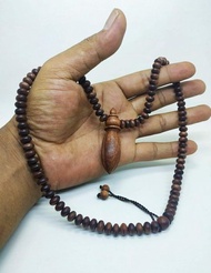 Tasbih kalung liontin cemeti ali kayu stiqi pasir