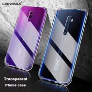 LEEWINDA For OPPO Reno 2 Reno2F Reno3Pro Reno4Pro Reno ACE Reno Z Reno 10X ZOOM Reno2Z ACE 2 Phone Case, Transparent Shockproof Silicone Protection back cover Casing