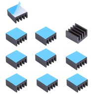 (10PCS Pack) Small Heat sinks Kit 9x9x5mm / 0.35x0.35x0.2 inch Aluminum Heatsink with Thermal Conduc