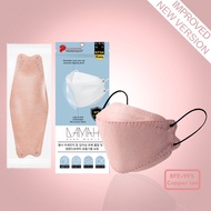 Pink - Black ear loop [Ready Stock] 4 ply 3D Korean Mask Disposable KF94 Face Mask BFE99% [Medeis x DAMAH]