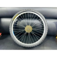 24" wheelset rim set freewheel Cassette Rear MTB 6/7/8/9/10 Speed free wheel