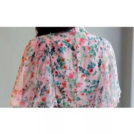 Valencia Tiered Midi Dress Floral Cheongsam Premium Fashion Import