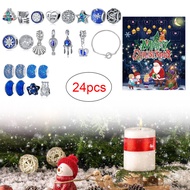 Christmas Advent Calender Gift Box Creative Snowman Santa Claus Bracelet Countdown Calendar Box for 