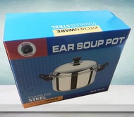 หม้อแสตนเลส/หม้อต้ม/หม้อ 2 หู Ear soup pot Size 22 : CM
