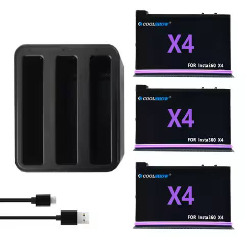 2500mAh Battery For Insta360 X4 Battery Camera 360 Panoramic Action Batteries For Insta360X4 Accesso