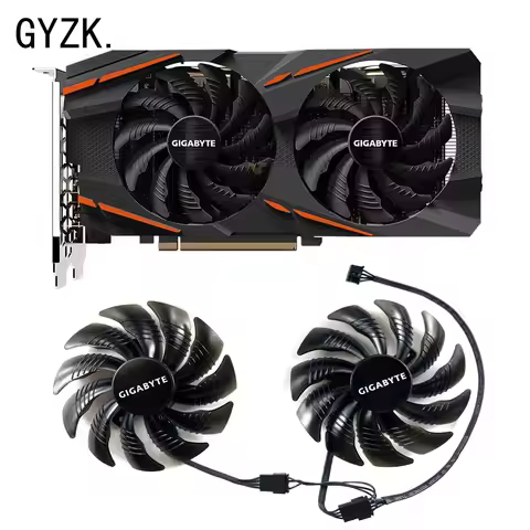 New For GIGABYTE Radeon RX590 580 570 GTX1070 1070ti GAMING/WINDFORCE Graphics Card Replacement Fan 