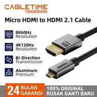 CABLETIME Micro HDMI to HDMI Male 8K 4K HDR 60Hz Cable for Camera