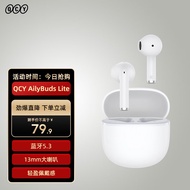 QCY AilyBuds Lite真无线蓝牙耳机通话降噪半入耳游戏低延迟运动适用于全手机通用 白色