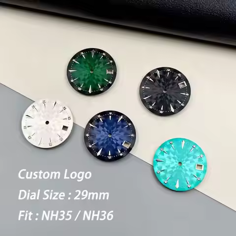 NH35 Watch Dial 29mm Cocktail Diamond Women's Dial For Seiko SPRESAGE NH35 NH36 Movement Replacement