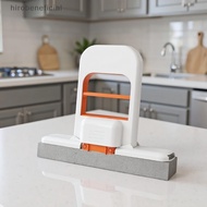 [hro] Portable Lazy Absorbent Sponge Mop With Replaceable Sponge Head Foldable Home Cleaning Mop Des