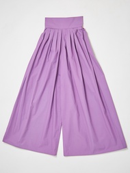 The SRT X3 TPN27 - Super Wide Leg Pants กางเกงขอบเอวสูง ขาบาน จีบรอบตัว ผ้าคอตตอน