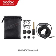 Godox LMD-40C ไมโครโฟนคอนเดนเซอร์แบบคลิปออนไมโครโฟนสายคล้องคอ3.5มม. สำหรับสมาร์ทโฟนคอมพิวเตอร์บันทึก