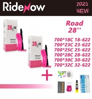 RideNow 700X18จักรยานในท่อไฟอัลตราถนน36G 65Mm 25 28 32c ท่อวาล์วฝรั่งเศสจักรยานถนนกรวดชุดปะเบามากจัก